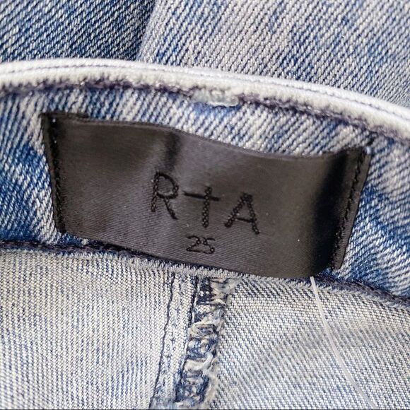 RtA Madrid Skinny Jeans in Silver Sun Blue - Picture 10 of 12